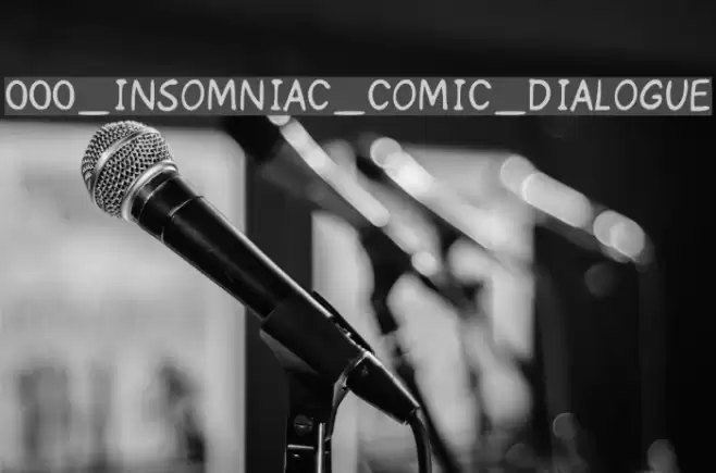 000_INSOMNIAC_COMIC_DIALOGUE Schriftart examples