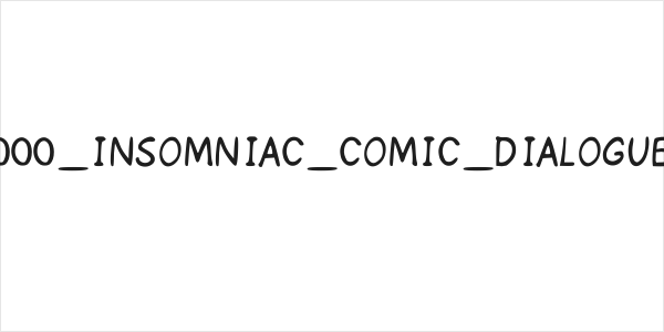 000_INSOMNIAC_COMIC_DIALOGUE Logo