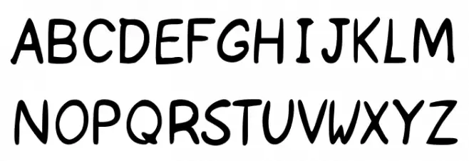 000_INSOMNIAC_COMIC_DIALOGUE Schriftart Kleinbuchstaben