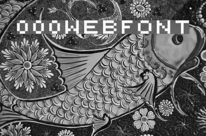 000webfont Font examples