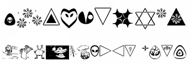001Starship Gmma Font Alte caractere
