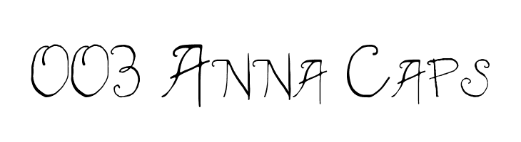 003 Anna Caps Font
