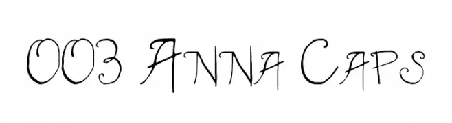 003 Anna Caps  Fuentes Gratis Descargar