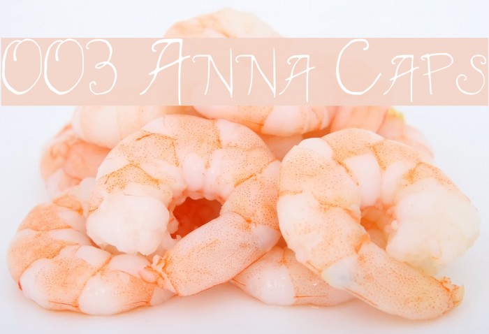 003 Anna Caps Font examples