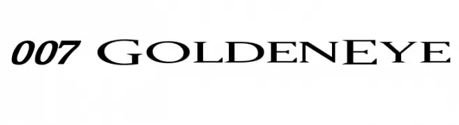 007 GoldenEye  font caratteri gratis