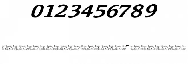 007 GoldenEye Font Alte caractere