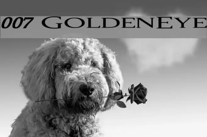 007 GoldenEye Font examples