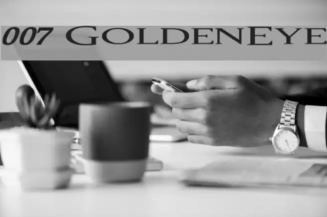 007 GoldenEye Font examples