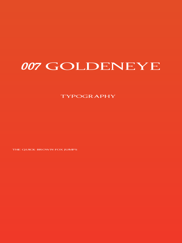 007 GoldenEye Poster