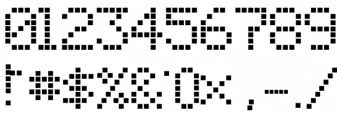 01 Digit 字体 其它煤焦