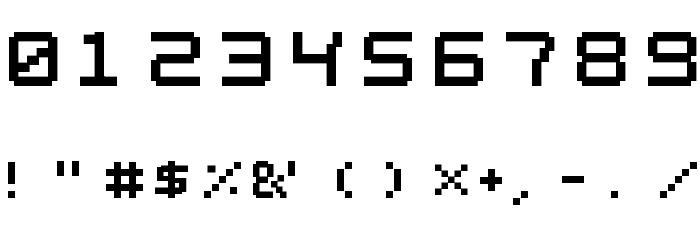 01 Digit2000 Font Alte caractere