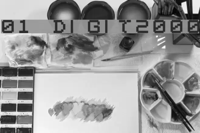 01 Digit2000 Font examples