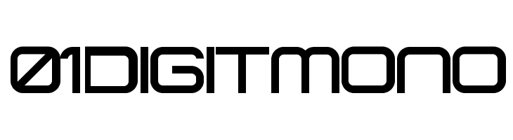 01 DigitMono لخطوط تنزيل