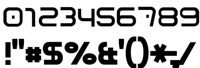01 Digitall フォント その他の文字