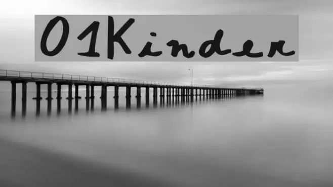 01Kinder Font examples