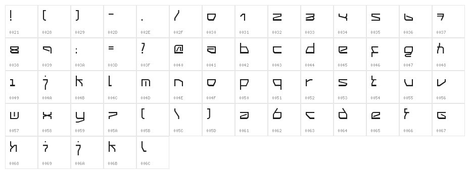03.20 1 Character Map