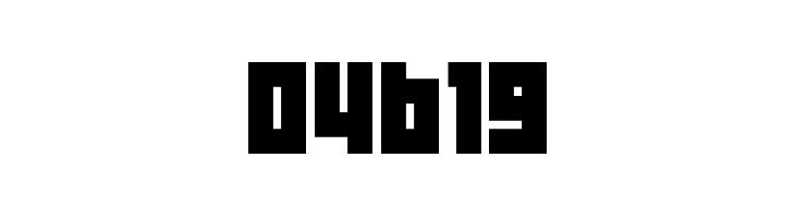 04b19 Font