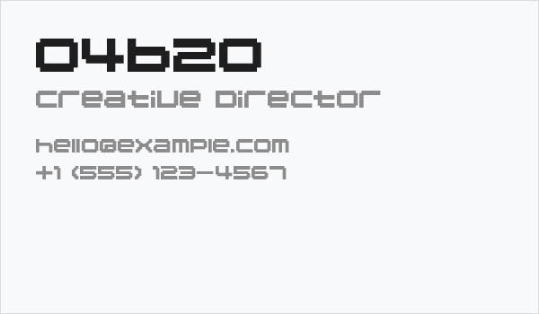 04b20 Business Card