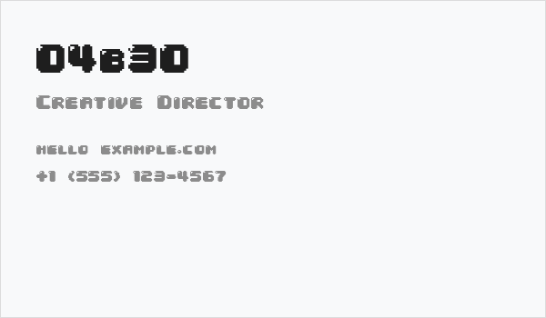 04b30 Business Card