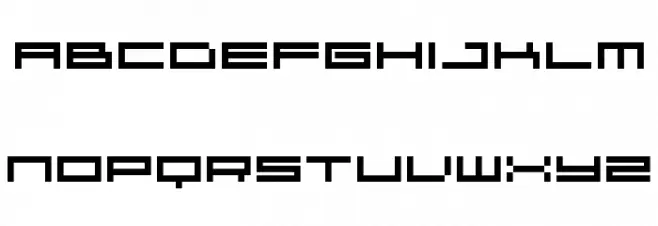 04b31 字体 大写