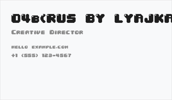 04b(RUS BY LYAJKA) 30 Business Card