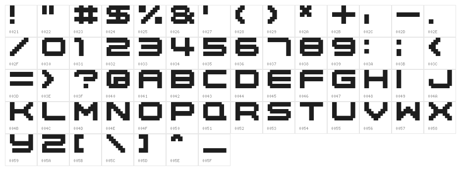 04b_20 Character Map