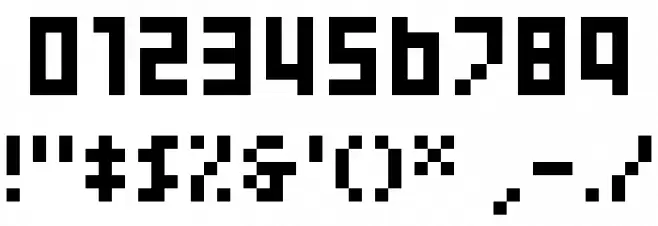 04b_24 Шрифта ДРУГИЕ символов