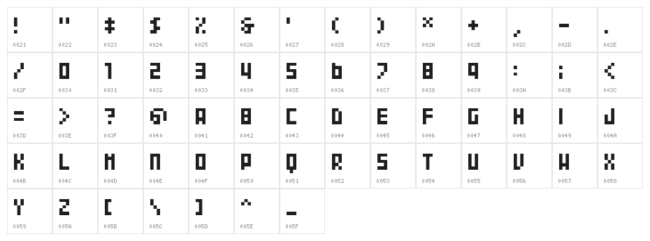 04b_24 Character Map