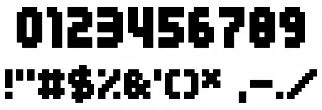 04b_25 Font OTHER CHARS