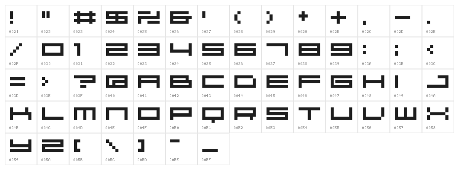 04b_31 Character Map
