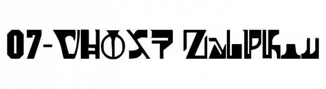 07-GHOST Zaiphon  Frei Schriftart Herunterladen