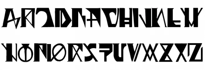 07-GHOST Zaiphon Font UPPERCASE