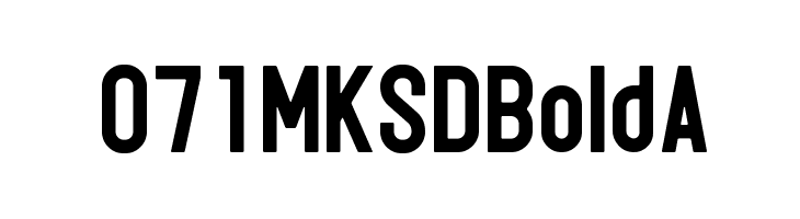 071MKSDBoldA  Free Fonts Download