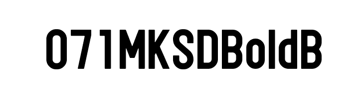 071MKSDBoldB  Fuentes Gratis Descargar