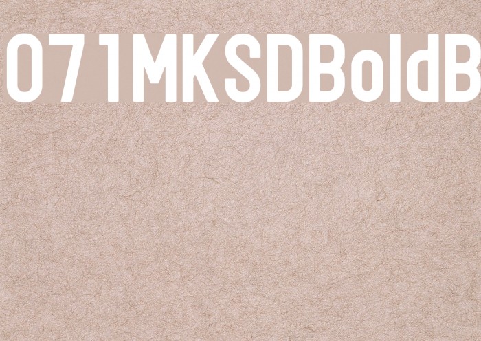 071MKSDBoldB Example 1