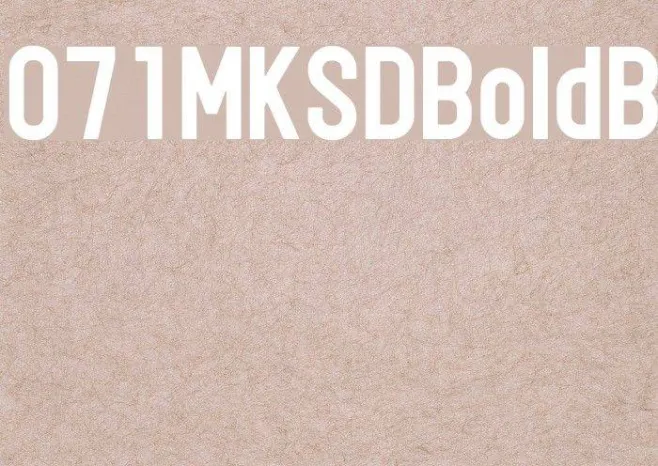 071MKSDBoldB Example 1