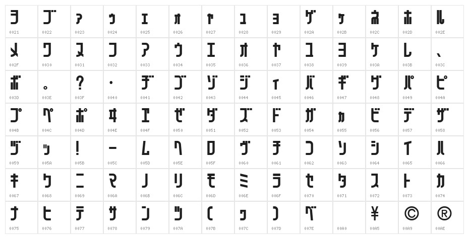 071MKSDKTBold Character Map