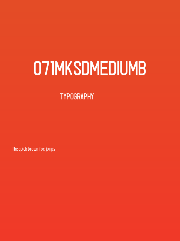 071MKSDMediumB Poster