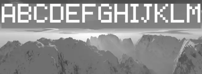 07x5 Regular Font examples