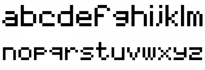 07x5 Regular Font Litere mici