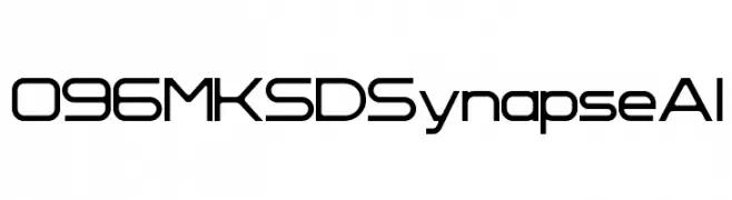 096MKSDSynapseAl  Frei Schriftart Herunterladen