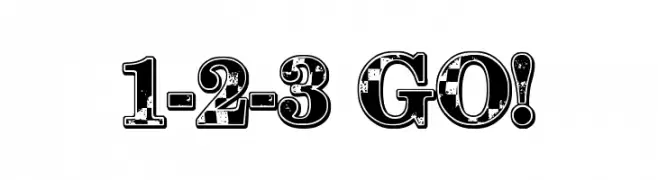 1-2-3 GO!  नि: शुल्क फ़ॉन्ट्स डाउनलोड