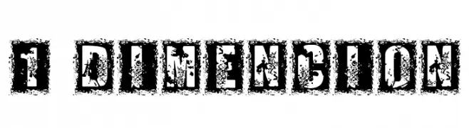 1 DIMENCION  フリーフォントのダウンロード