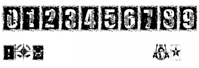 1 DIMENCION フォント その他の文字