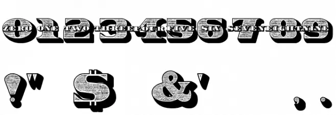 10 Bucks Font OTHER CHARS