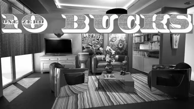 10 Bucks Font examples