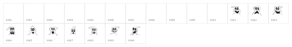 10 Lil' Ghosts Character Map