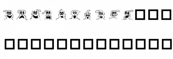 10 Lil' Ghosts Шрифта строчной
