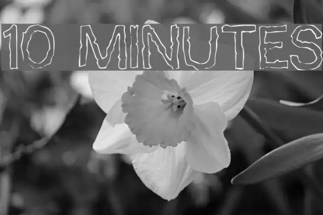10 Minutes フォント examples