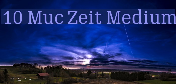 10 Muc Zeit Medium Font examples